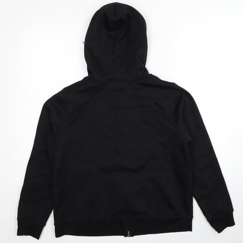 Papaya Womens Black Polyester Full Zip Hoodie Size M Zip