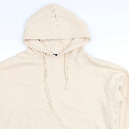Nasty Gal Womens Beige Polyester Pullover Hoodie Size L Pullover
