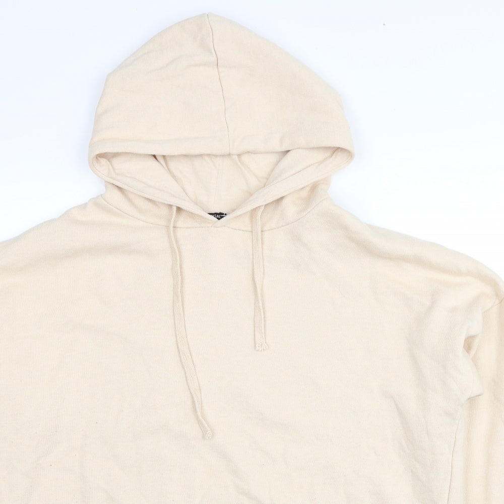 Nasty Gal Womens Beige Polyester Pullover Hoodie Size L Pullover