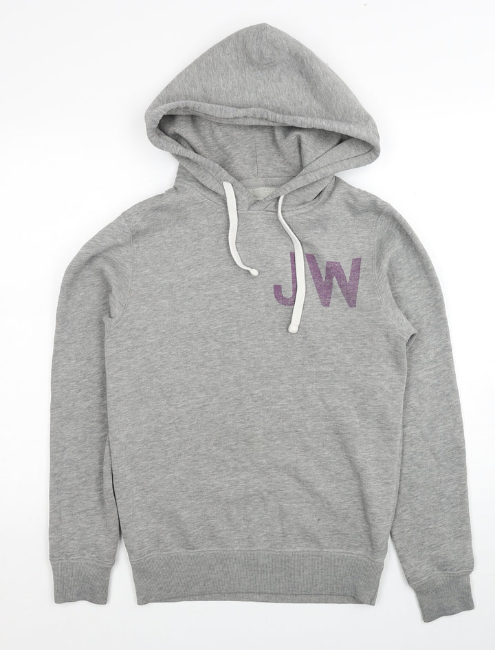 Jack Wills Womens Grey Cotton Pullover Hoodie Size XS Pullover