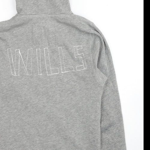 Jack Wills Womens Grey Cotton Pullover Hoodie Size XS Pullover