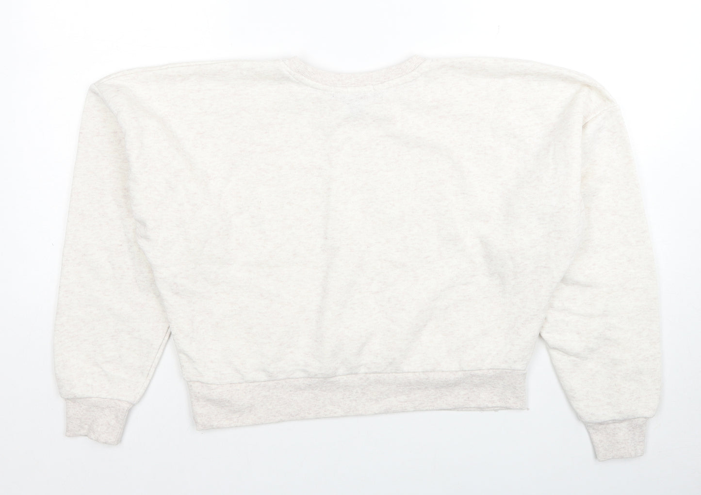 Primark Womens Ivory Polyester Pullover Sweatshirt Size XS Pullover - Cropped