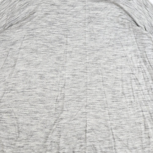 H&M Womens Grey Polyester Basic Blouse Size S Scoop Neck