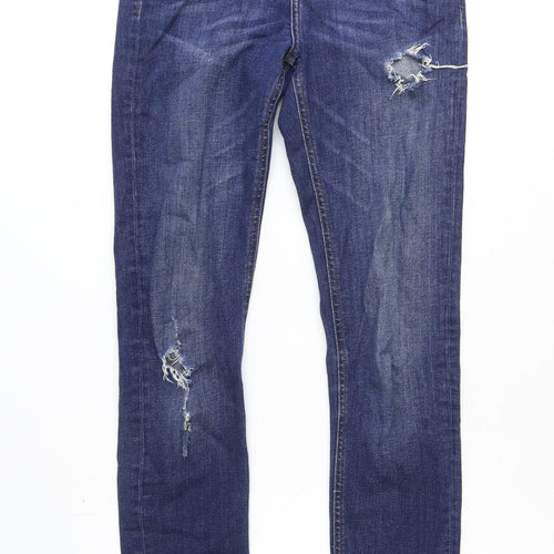 cross Jeans Womens Blue Cotton Skinny Jeans Size 29 in Regular Zip