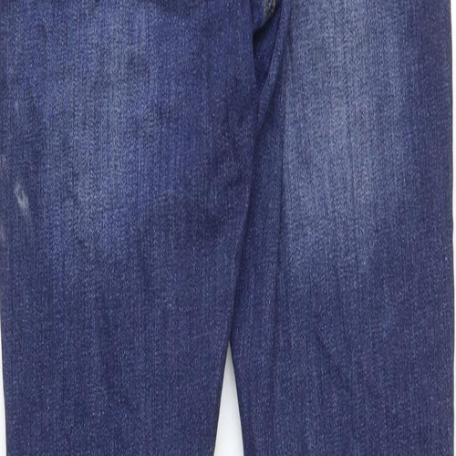 cross Jeans Womens Blue Cotton Skinny Jeans Size 29 in Regular Zip