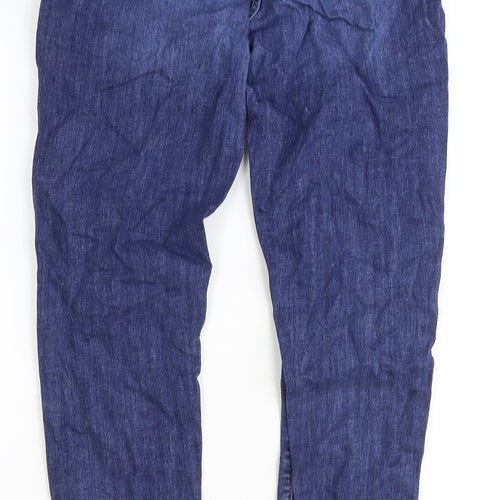 Brooke Womens Blue Cotton Straight Jeans Size 29 in Slim Zip
