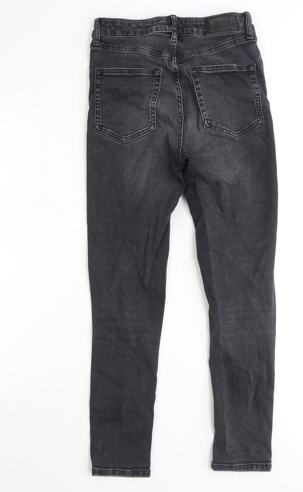 Urban Outfitters Womens Black Cotton Straight Jeans Size 27 in Slim Zip
