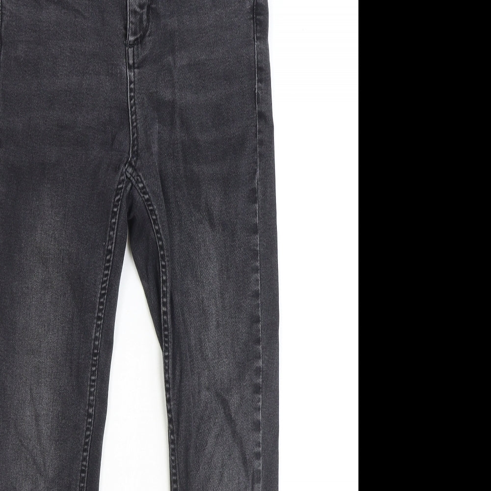 Urban Outfitters Womens Black Cotton Straight Jeans Size 27 in Slim Zip