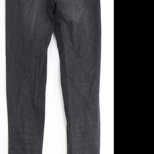 Urban Outfitters Womens Black Cotton Straight Jeans Size 27 in Slim Zip