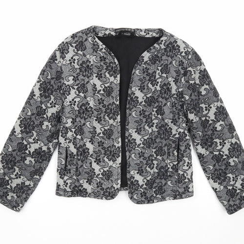 Atmosphere Womens Black Geometric Jacket Blazer Size 6