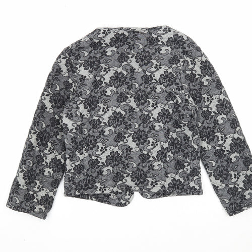 Atmosphere Womens Black Geometric Jacket Blazer Size 6