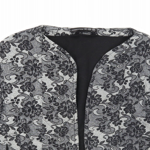 Atmosphere Womens Black Geometric Jacket Blazer Size 6