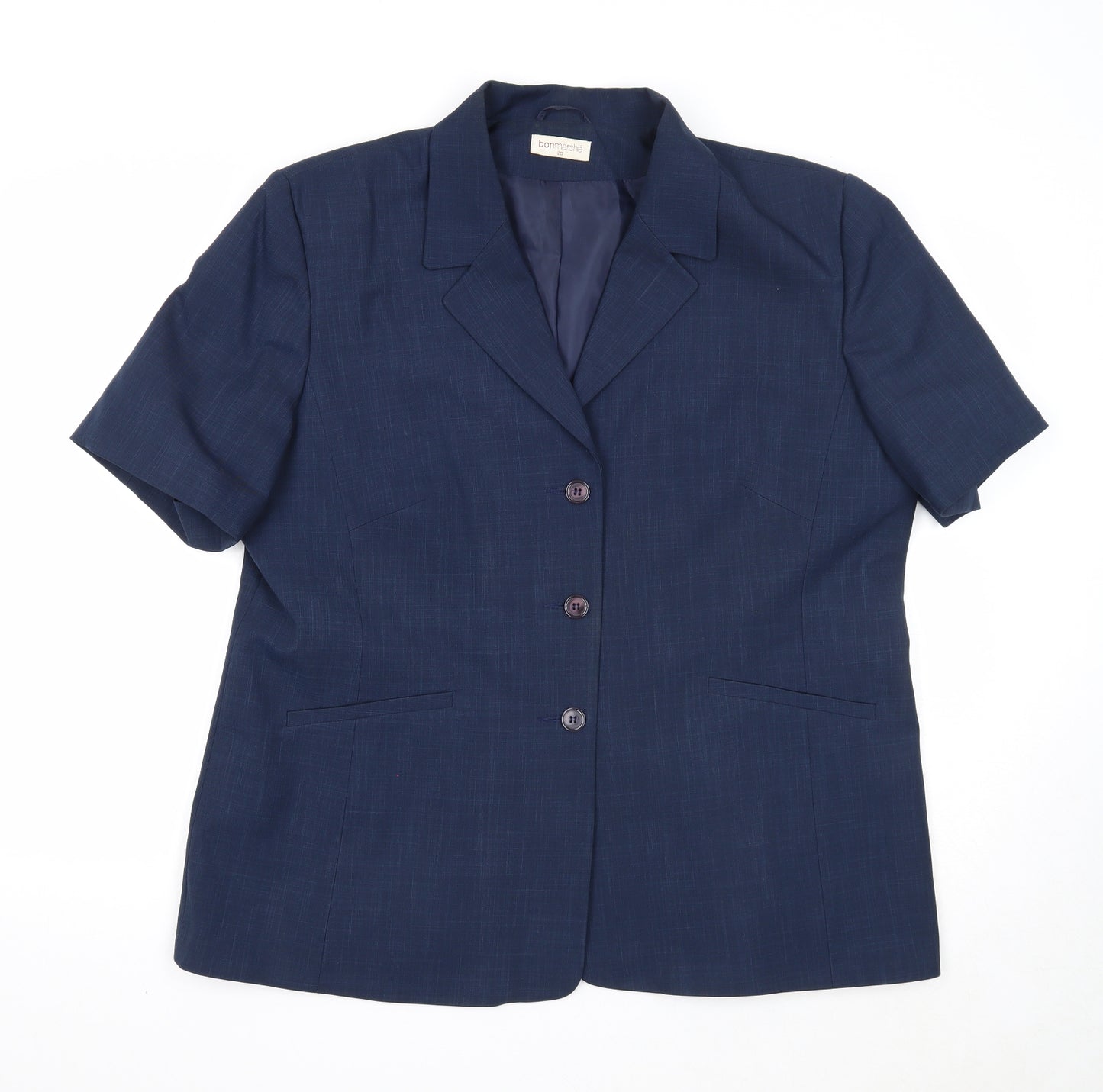 Bonmarché Womens Blue Jacket Size 20 Button