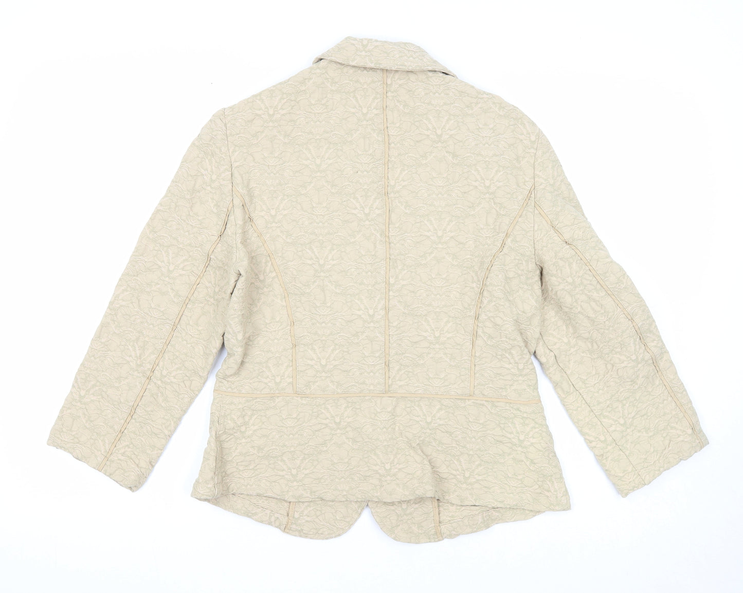 Marks and Spencer Womens Beige Jacket Blazer Size S Button