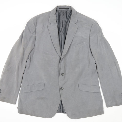 Marks and Spencer Mens Grey Polyester Jacket Suit Jacket Size 44 Regular