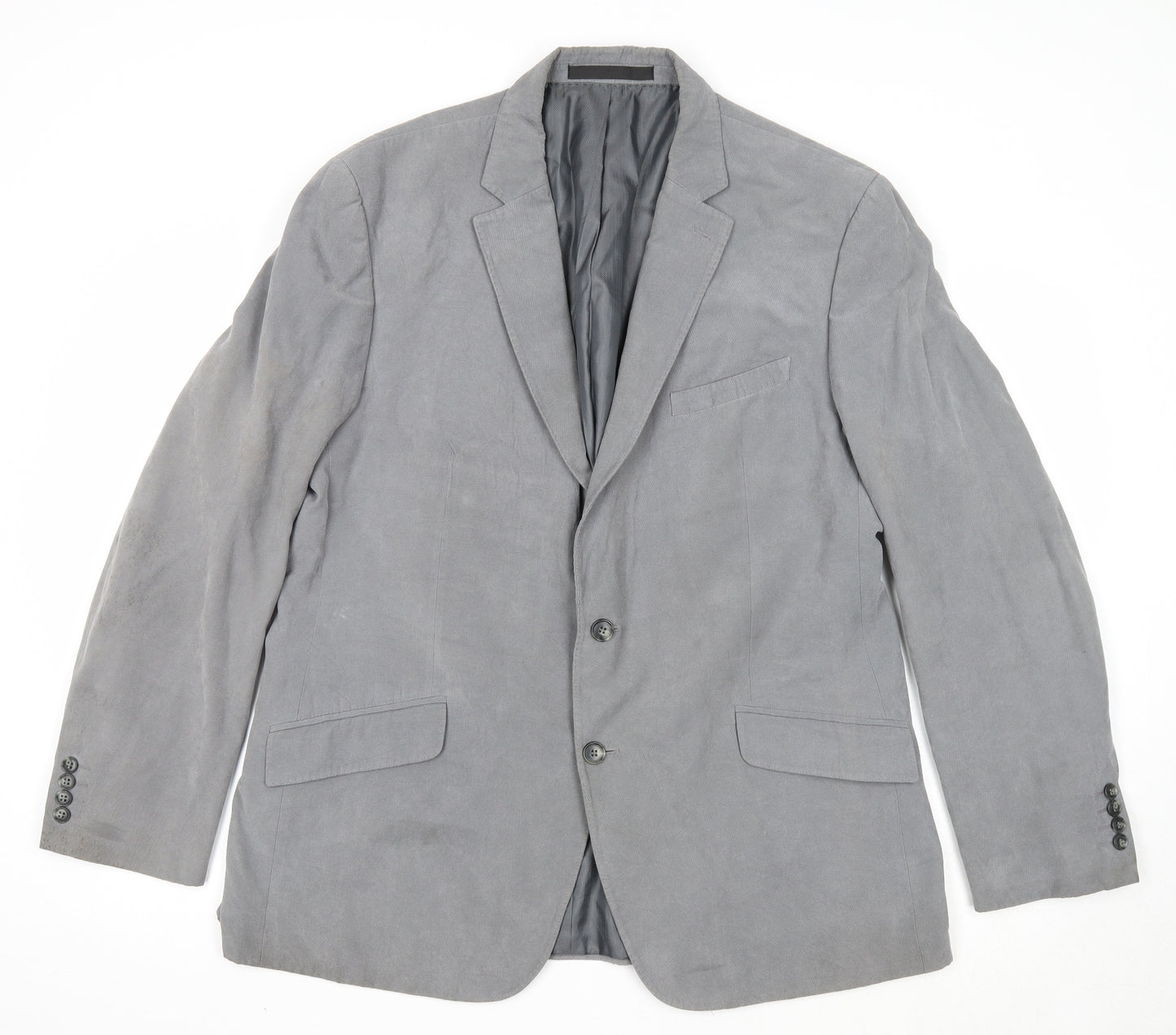 Marks and Spencer Mens Grey Polyester Jacket Suit Jacket Size 44 Regular