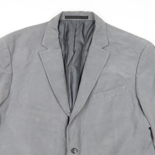 Marks and Spencer Mens Grey Polyester Jacket Suit Jacket Size 44 Regular