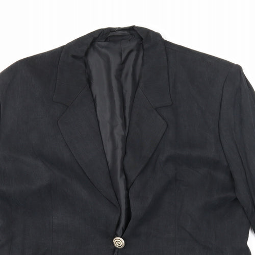 Country Casual Womens Grey Jacket Blazer Size 16 Button