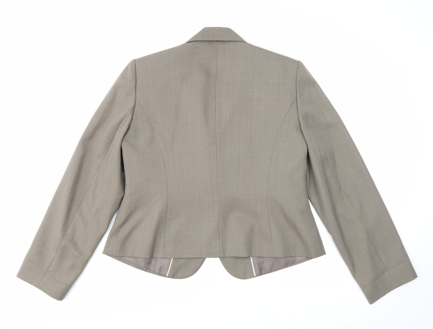 Marks and Spencer Womens Grey Jacket Blazer Size 16 Button