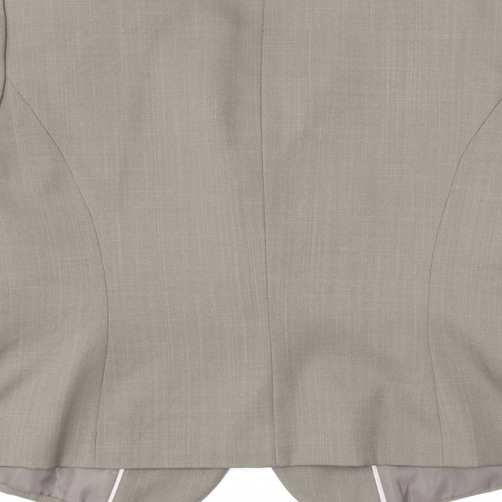 Marks and Spencer Womens Grey Jacket Blazer Size 16 Button