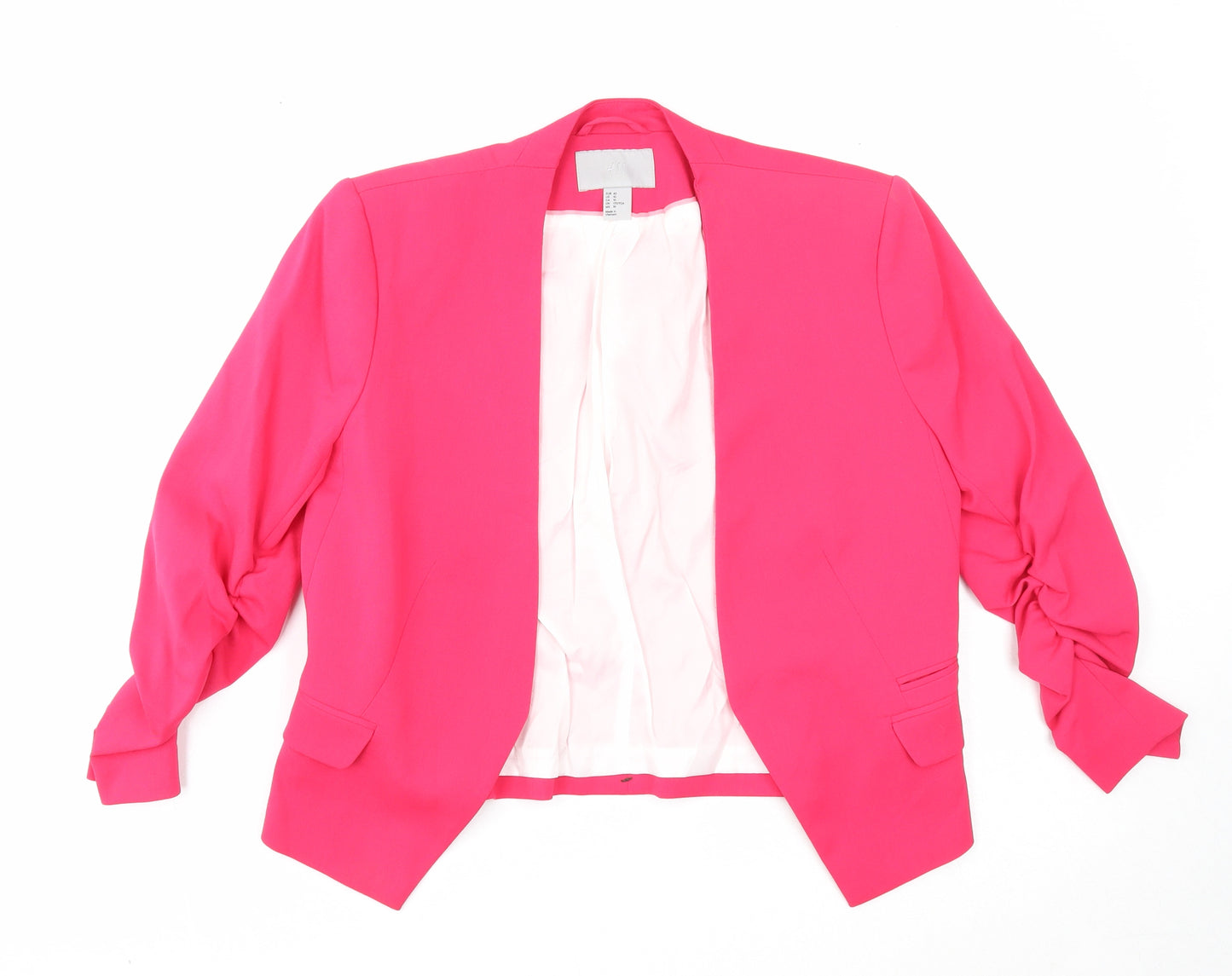 H&M Womens Pink Jacket Blazer Size 12