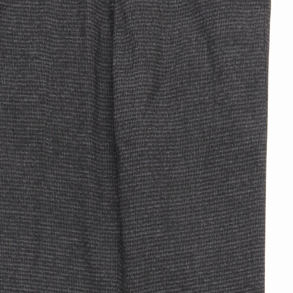 NEXT Mens Black Polyester Dress Pants Trousers Size 32 in L33 in Regular Zip