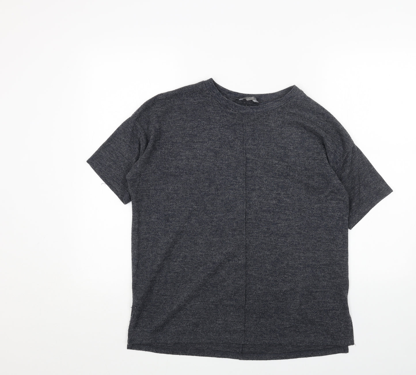 Primark Womens Grey Round Neck Acrylic Pullover Jumper Size S