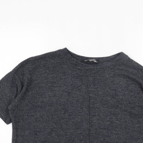 Primark Womens Grey Round Neck Acrylic Pullover Jumper Size S