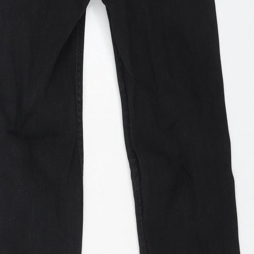 H&M Womens Black Cotton Skinny Jeans Size 25 in L30 in Regular Button