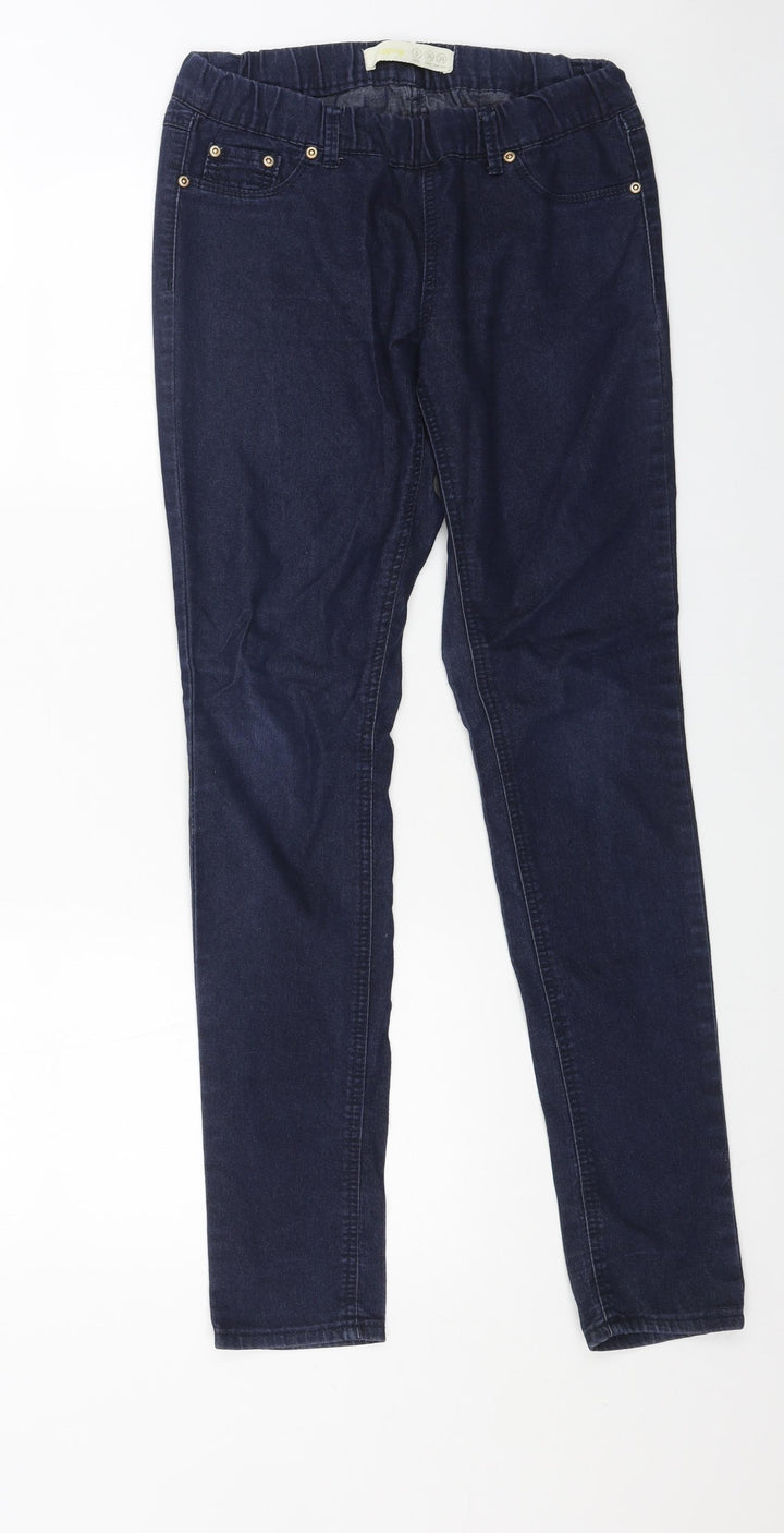 Primark Womens Blue Cotton Jegging Jeans Size 8 L30 in Regular