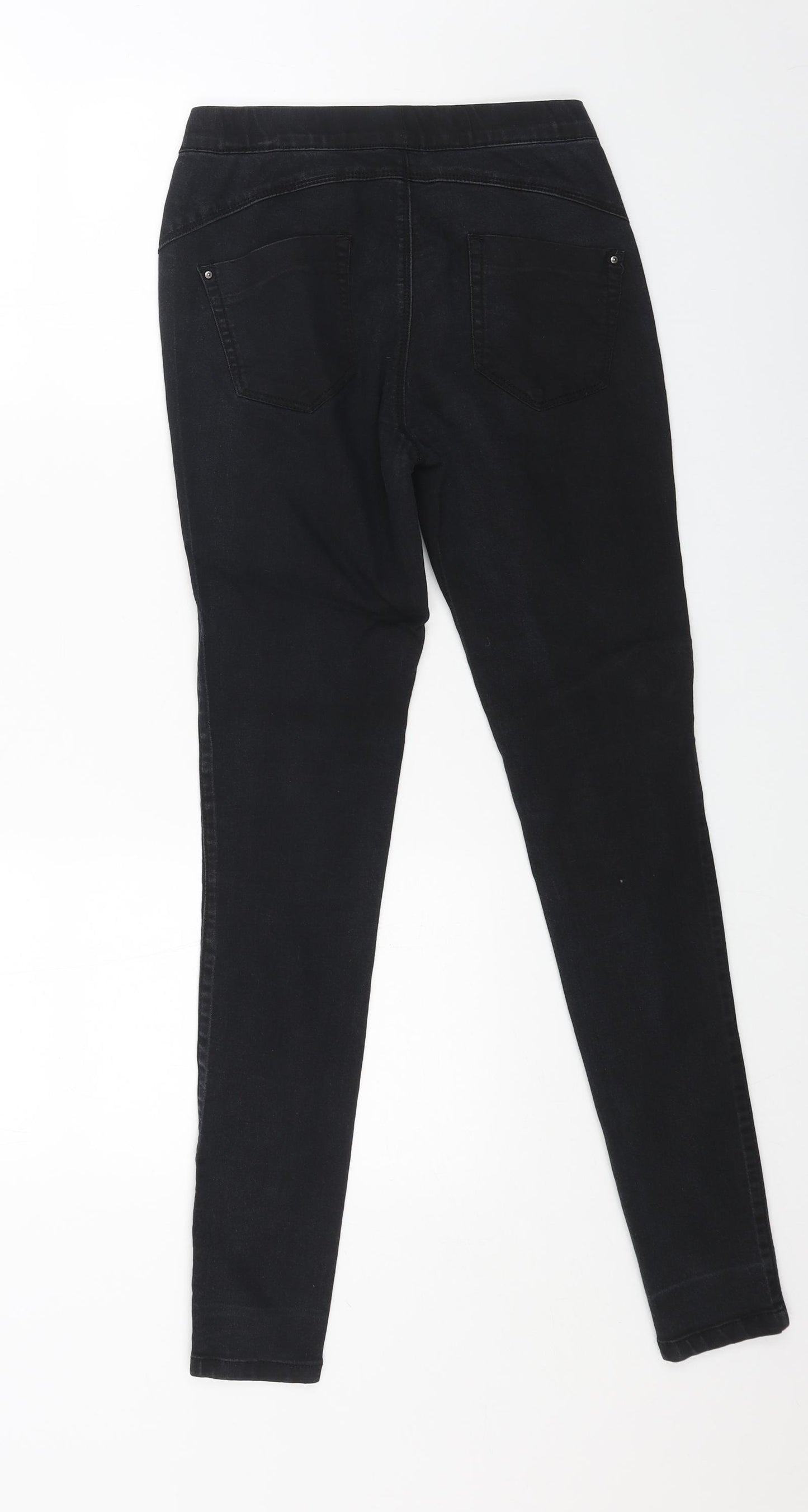 Denim & Co. Womens Black Cotton Jegging Jeans Size 6 L29 in Regular
