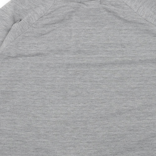 THYME&HONEY Womens Grey Boat Neck Cotton Pullover Jumper Size L
