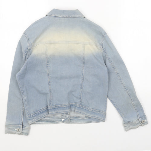 Select Womens Blue Jacket Size 10 Button