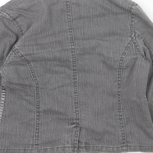 EDC Womens Grey Jacket Blazer Size XS Button