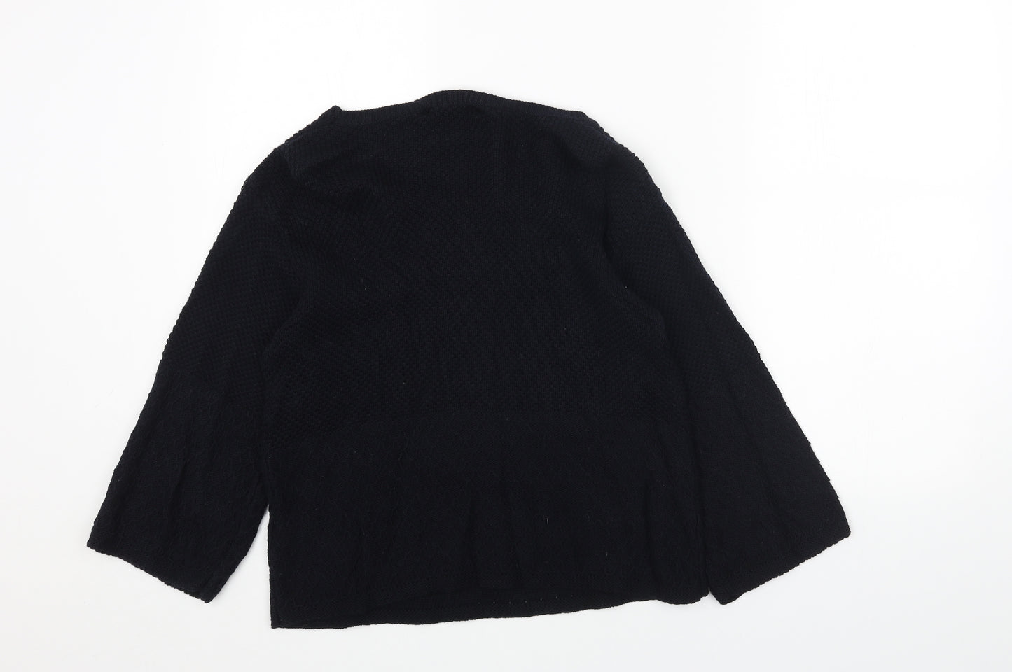 New Look Womens Blue Boat Neck Acrylic Pullover Jumper Size 8