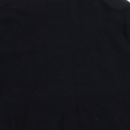 New Look Womens Blue Boat Neck Acrylic Pullover Jumper Size 8