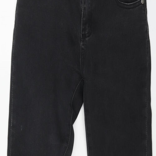 TEMT Womens Black Cotton Skinny Jeans Size 8 L31 in Regular Button