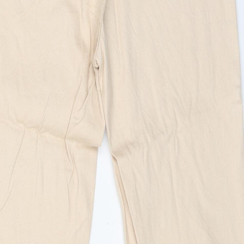 SINTESIS Womens Orange Cotton Straight Jeans Size 14 L30 in Regular Button