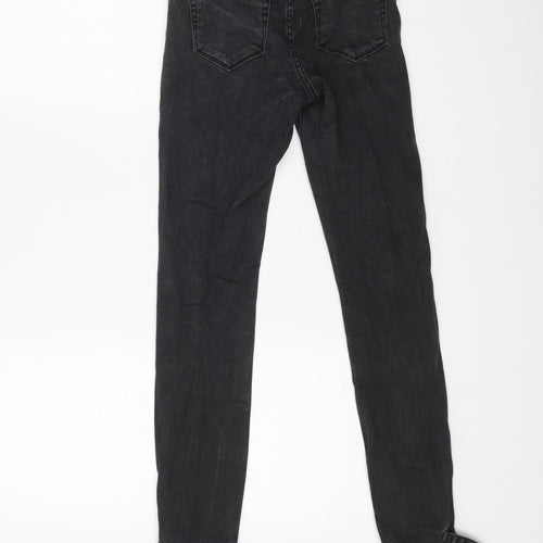 ASOS Womens Grey Cotton Skinny Jeans Size 26 L32 in Regular Button