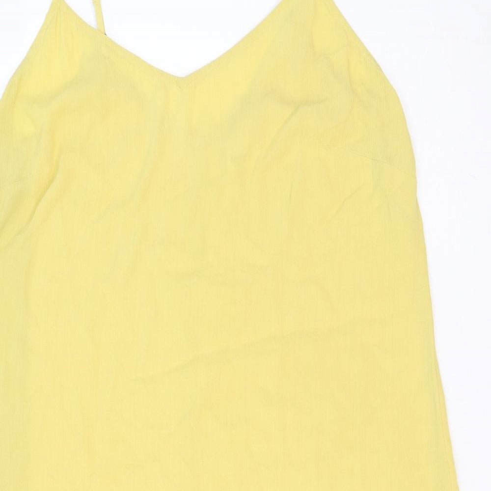 Preworn Womens White Viscose Trapeze & Swing Size 16 V-Neck Pullover