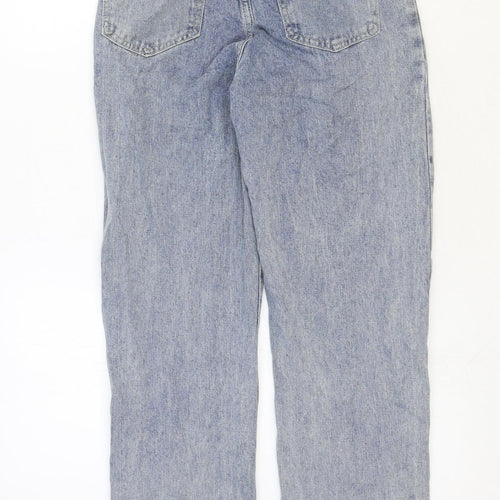 SheIn Womens Blue Cotton Straight Jeans Size 2XS Regular Zip