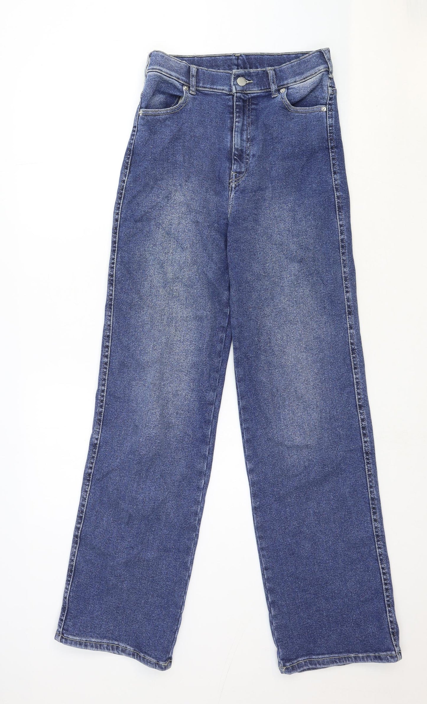 Dr. Denim Womens Blue Cotton Straight Jeans Size 32 in Regular Zip