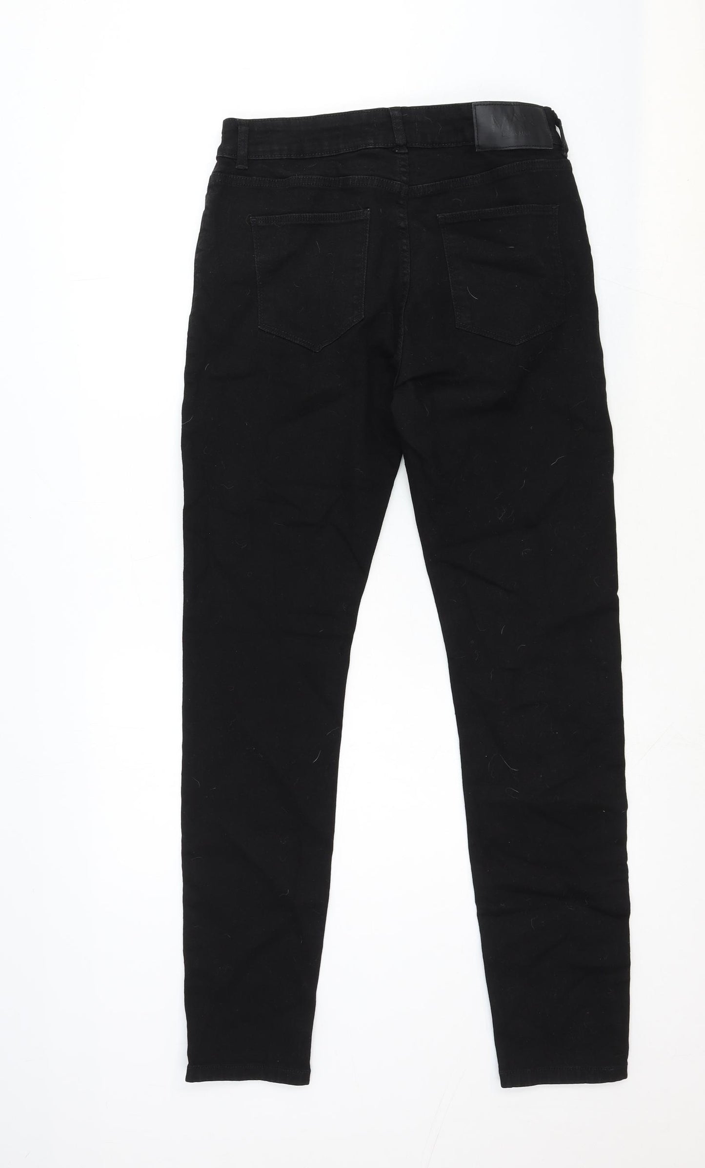Boohoo Mens Black Cotton Skinny Jeans Size 32 in Regular Zip