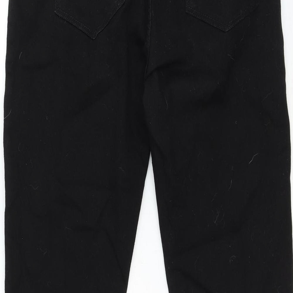 Boohoo Mens Black Cotton Skinny Jeans Size 32 in Regular Zip
