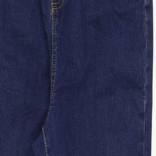 George Womens Blue Cotton Skinny Jeans Size 12 Regular Zip