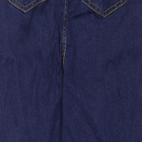 George Womens Blue Cotton Skinny Jeans Size 12 Regular Zip