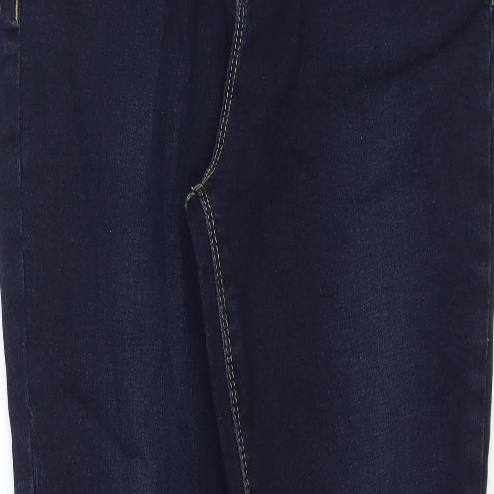 TU Womens Blue Cotton Skinny Jeans Size 12 Regular Zip