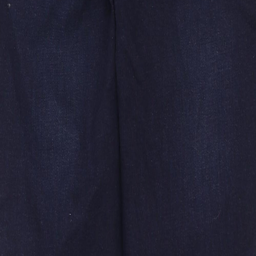 TU Womens Blue Cotton Skinny Jeans Size 12 Regular Zip