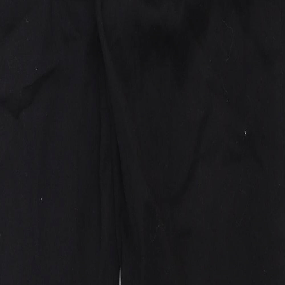 Per Una Womens Black Cotton Straight Jeans Size 32 in Regular Zip