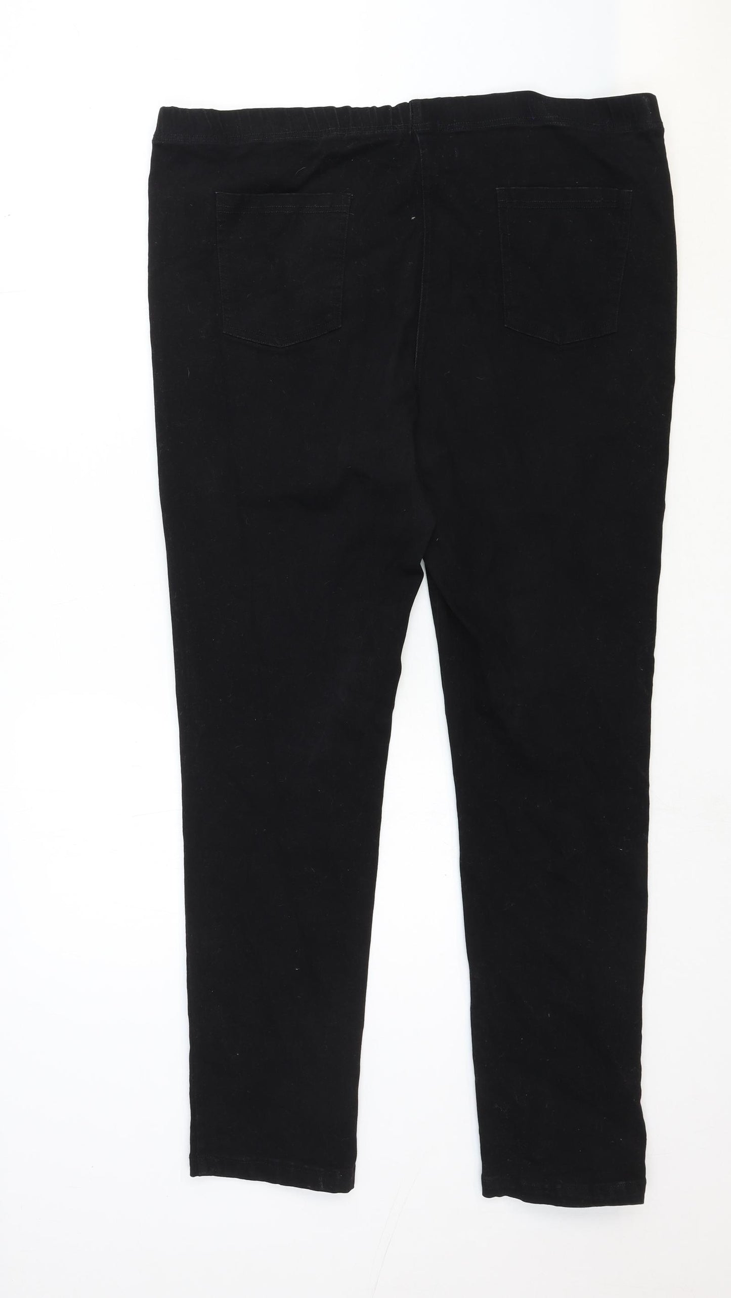 Sugar Crisp Womens Black Cotton Straight Jeans Size 20 Regular